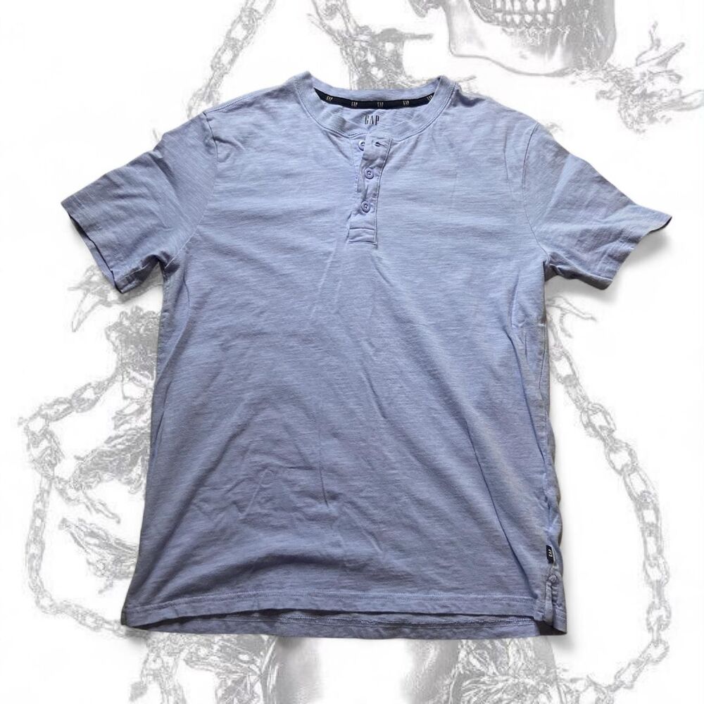 Gap Men's Blue and Purple Shirt